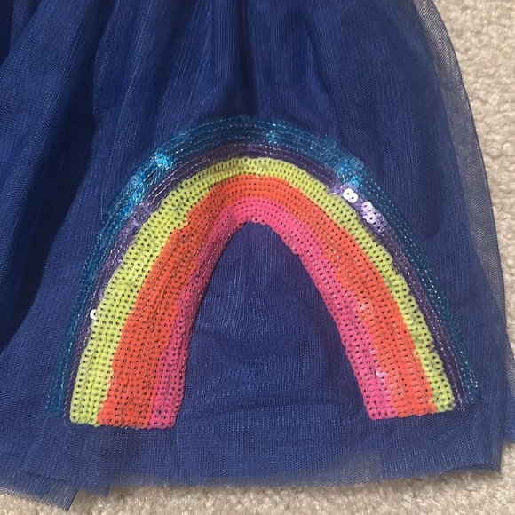 365 kids by Garanimals Girls' Blue Tulle rainbow skirt size 5 - Picture 2 of 5
